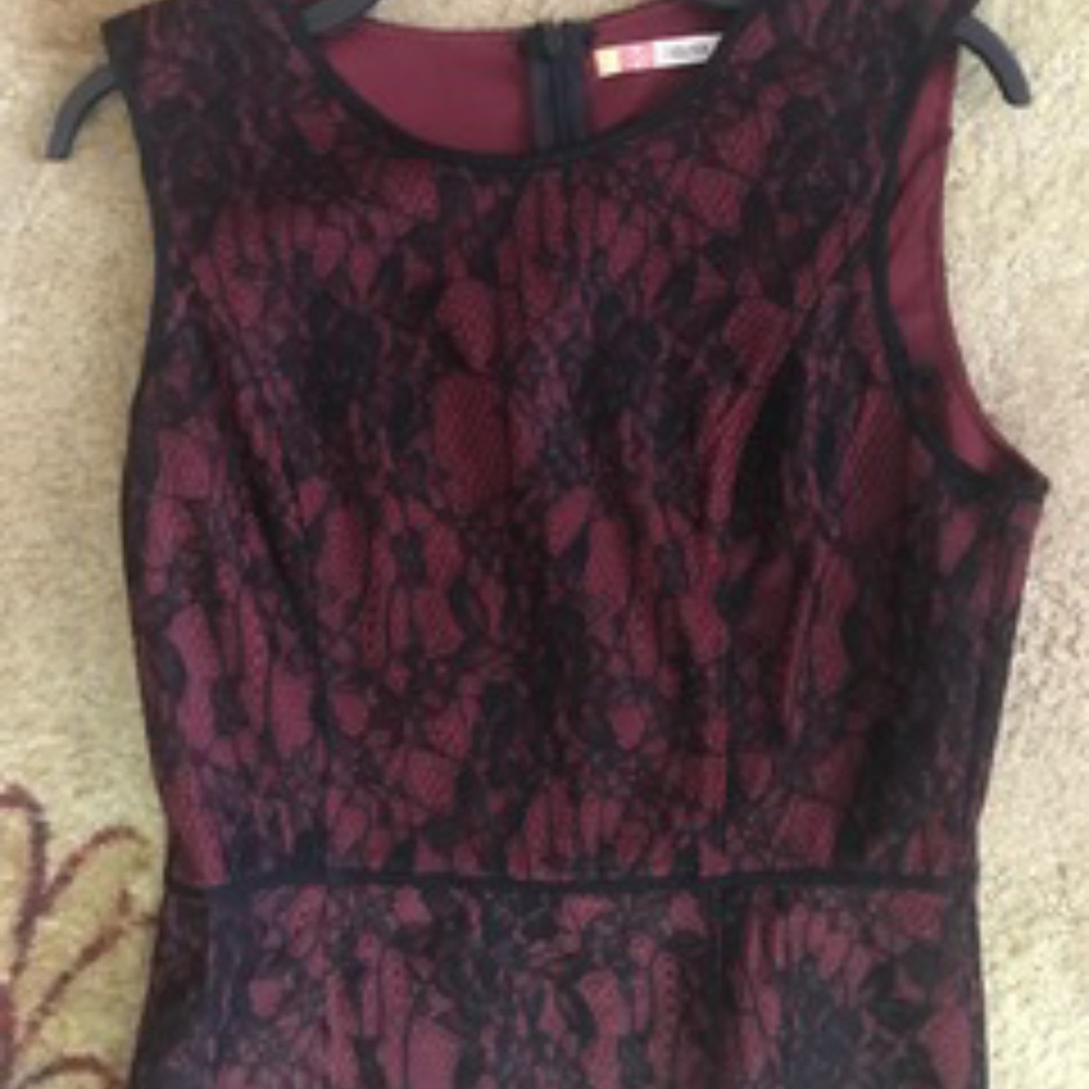 Chelsea and Violet Short Top with Black Lace
